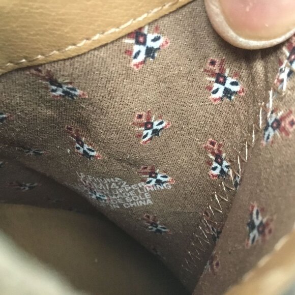 Lucky Brand FHUNA Titanium Suede Embossed Double Side Zip Block Heel Booties 10 - Picture 10 of 11